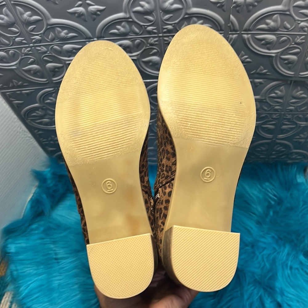 Universal Thread Leopard Print Knee High Boots Si… - image 8